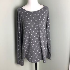 💜 M 💜 Winter Top Snowflakes Christmas Xmas Soft​